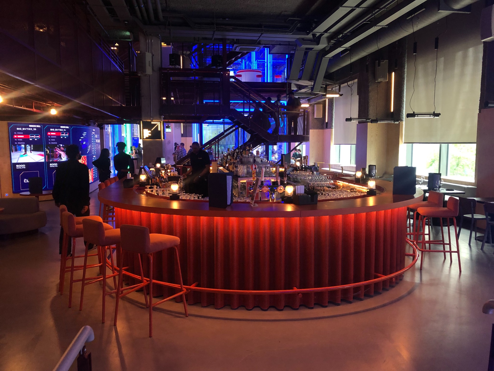 Bespoke bar installation in progress